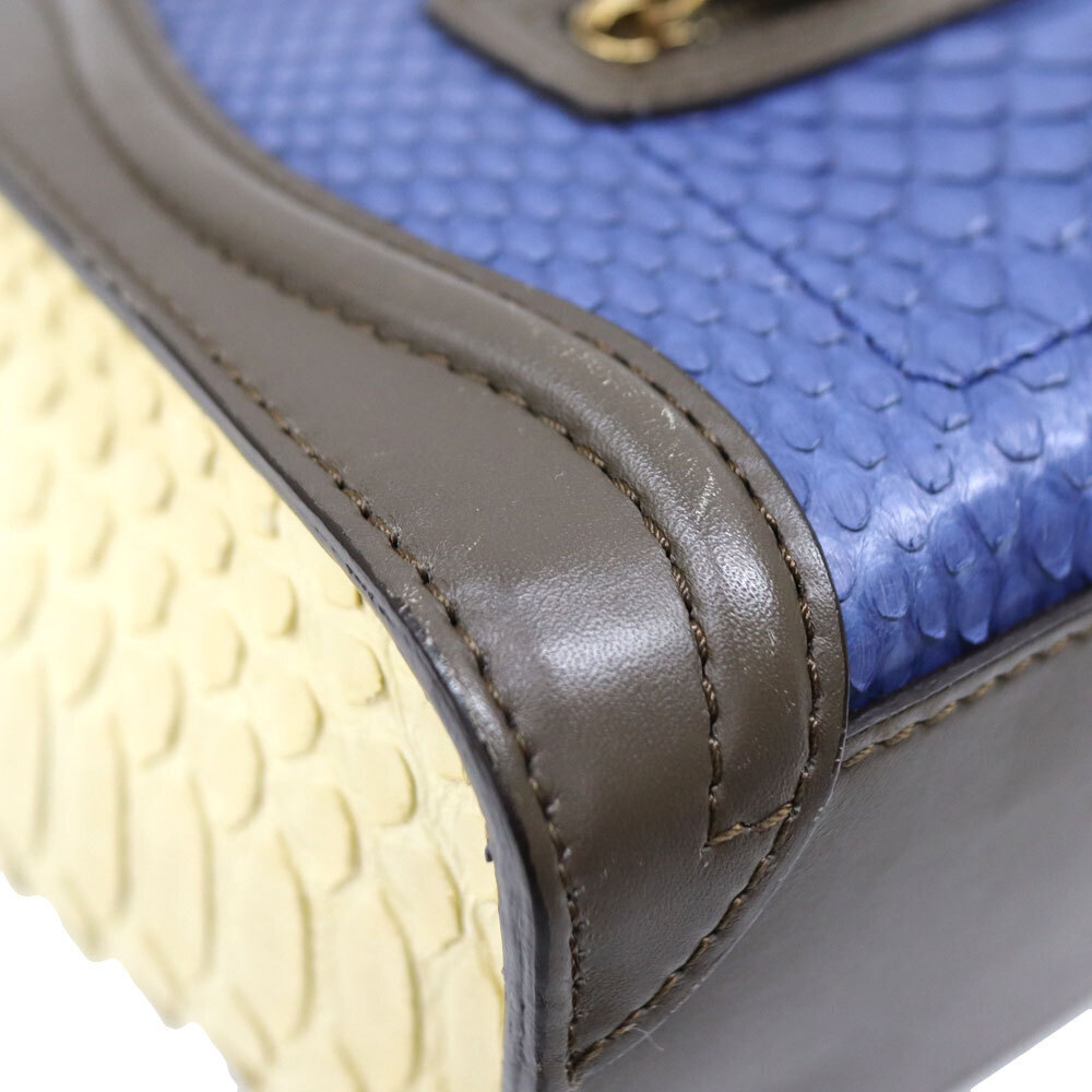 Celine Luggage Shopper Two Tone Python Leather - image 5